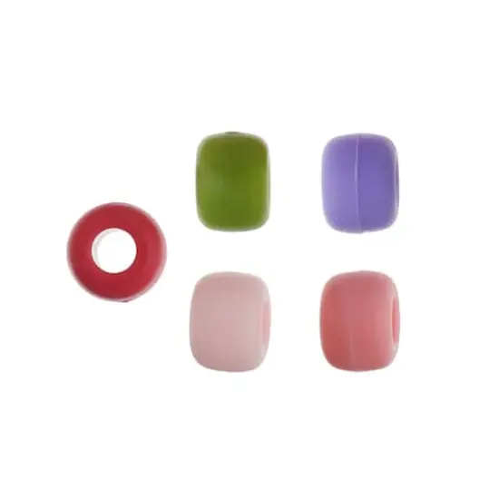 John Bead 9mm Assorted Matte Plastic Pony Beads, 1,000ct. {3}