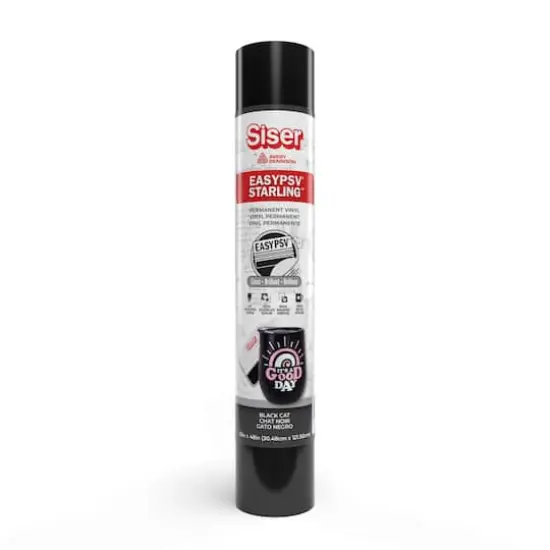 Siser&reg; EasyPSV&reg; Starling&trade; Glossy Permanent Adhesive Vinyl by Avery Dennison Black Cat {3}