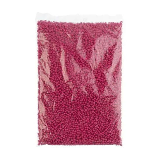 John Bead Terra Intensive 6/0 Czech Glass Seed Beads, 500g Pink Matte {3}