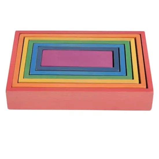 TickiT&reg; Wooden Rainbow Architect Rectangles {1}