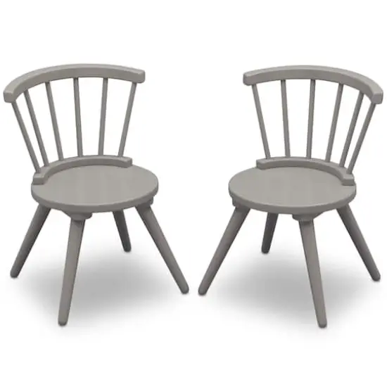 Delta Children Windsor Table & 2 Chairs Set Gray {5}
