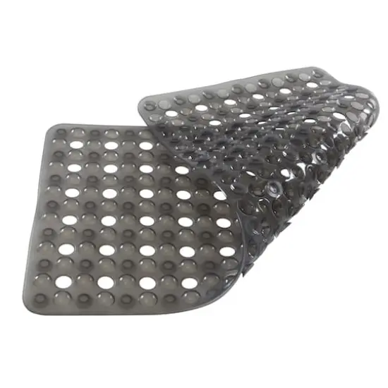 Smoke Non-Slip Bubble Texture Bath Mat {6}