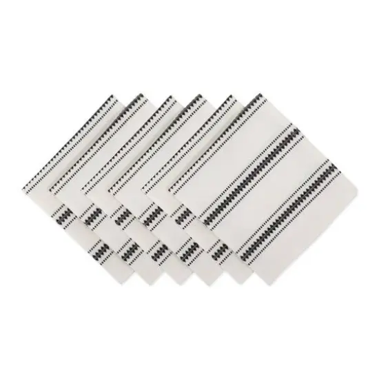 DII&reg; Zig Dobby Stripe Napkins, 6ct. {1}