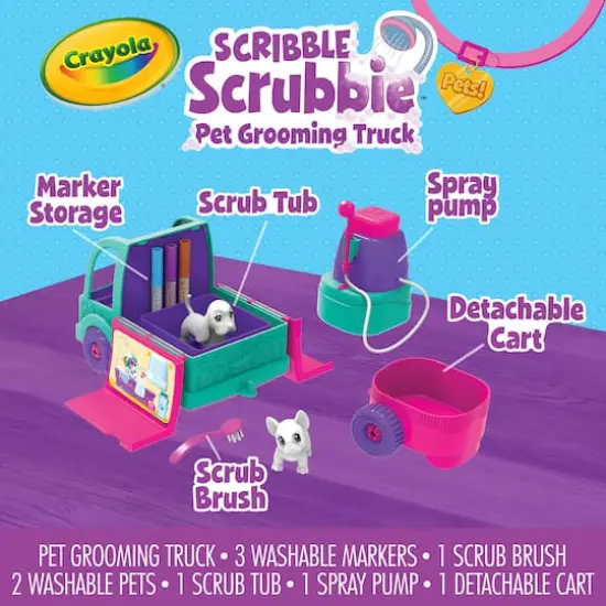 Crayola&reg; Scribble Scrubbie&reg; Pets! Pet Grooming Truck {9}