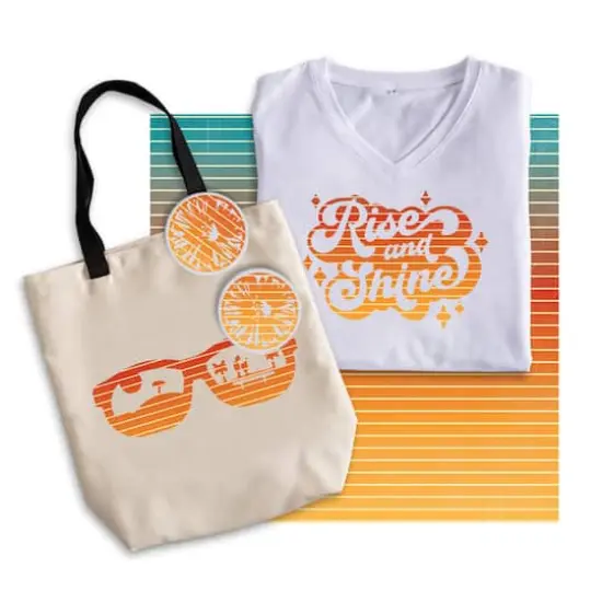 Cricut&reg; Infusible Ink&trade; Transfer Sheet Patterns, Retro Ombre {6}