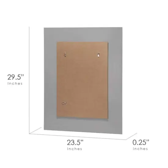 Head West Frameless Reeded Mosaic Printed Wall D&eacute;cor Mirror Charcoal {9}