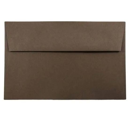 JAM Paper 6" x 9" Premium Invitation Envelopes, 50ct. Chocolate Brown Recycled {1}