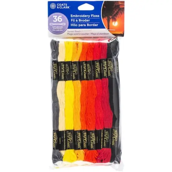 Coats & Clark 6-Strand Embroidery Floss Value Pack, Sunset {1}