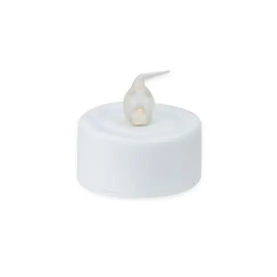 LED Lighted Flickering Flameless White Christmas Tea Light Candles, 24ct. {1}