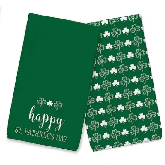 Happy Pats Day Set Tea Towel Set of 2 {1}