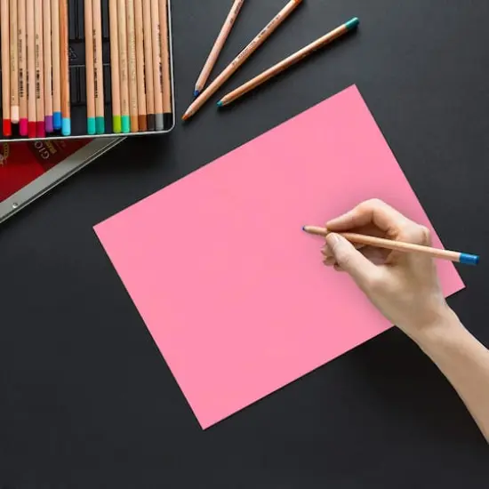 JAM Paper Brite Hue 8.5" x 11" 24lb. Paper Pack, 100 Sheets Ultra Pink {4}