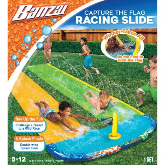 Banzai&reg; 16ft. Capture The Flag Racing Water Slide&trade; {3}
