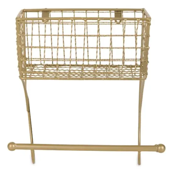 DII&reg; Small Farmhouse Towel Rack Gold {4}