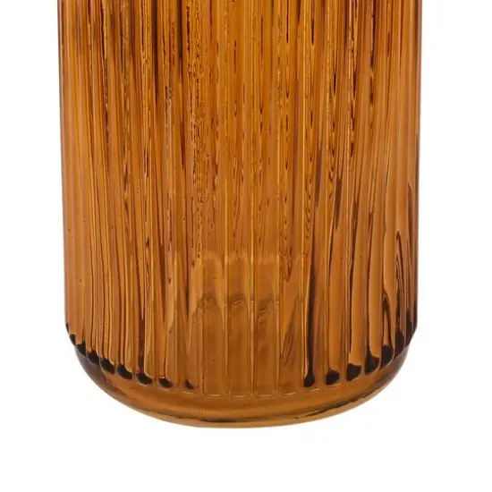 10" Tall Ribbed Glass Vase by Ashland&reg; Amber {4}