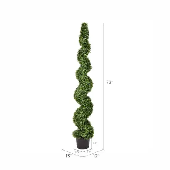 6ft. Potted Boxwood Spiral Tree {5}