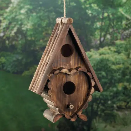 11'' Lovely Heart Shape Birdhouse {4}