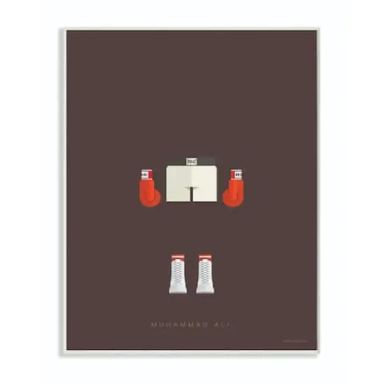 Stupell Industries Muhammad Ali Fashion Design Wall Plaque {1}