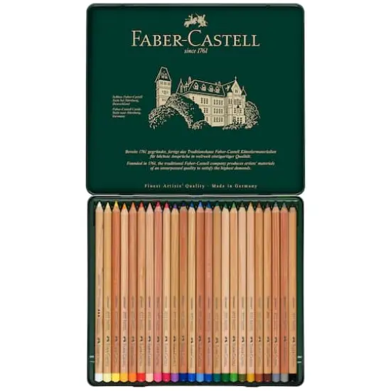 Faber-Castell Pitt 24 Color Pastel Pencil Set {3}