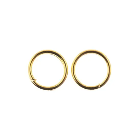 John Bead Must Have Findings 6mm Split Rings, 142ct. Gold {4}