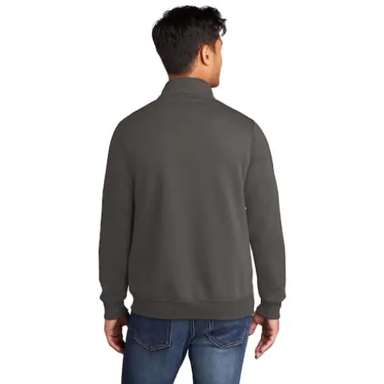 Port & Company&reg; Core Fleece 1/4 Zip Pullover Sweatshirt Charcoal {6}