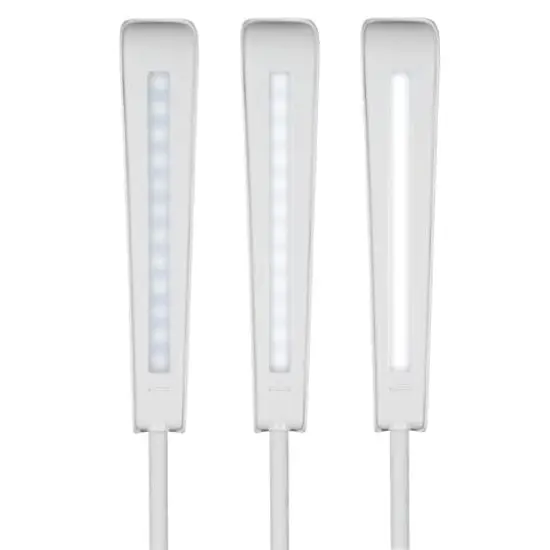 OttLite Wellness Series 21" White Power Up LED Desk Lamp with Wireless Charging {4}