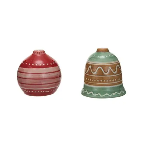 Hello Honey&reg; Hand-Painted Wax Relief Ornament & Bell Stoneware Salt & Pepper Shaker Set {1}