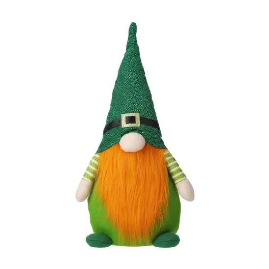 Glitzhome&reg; 25.5" St. Patrick's Fabric Standing Gnome D&eacute;cor {1}
