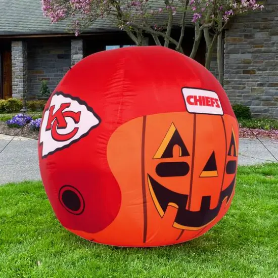 Sporticulture 4ft. Inflatable NFL Team Pride Jack-O' Helmet Kansas City Chiefs {6}