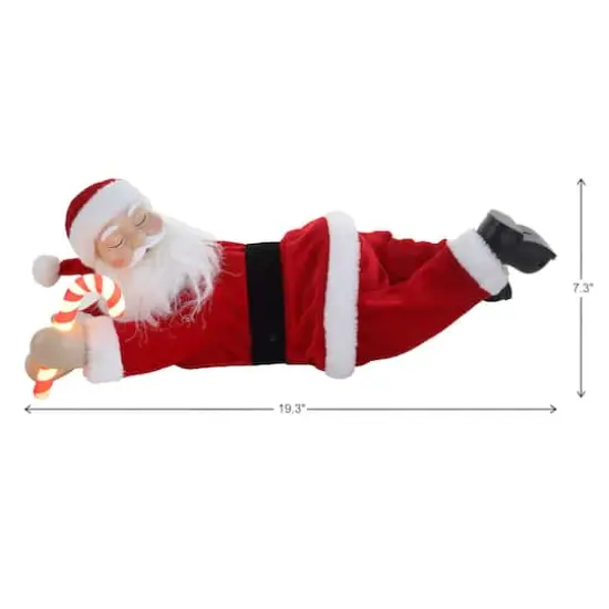 19.5" Lighted Sleeping Santa {8}
