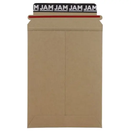 JAM Paper 6" x 8" Brown Kraft Flat Photo Mailer Peel & Seal Closure Envelopes, 6ct. {1}