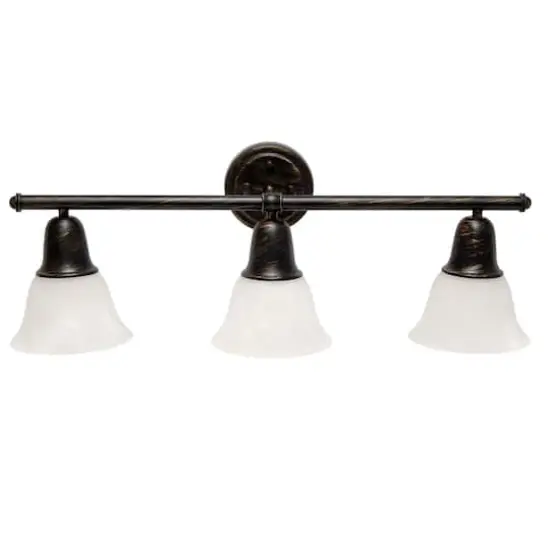Lalia Home Essentix Oil Rubbed Bronze 3 Light Alabaster Vanity {1}