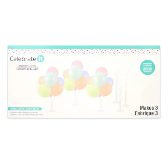28" Balloon Stands by Celebrate It&trade;, 3ct. {7}