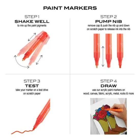 Hello, Artist!&trade; 10-Color Paint Markers Set {9}