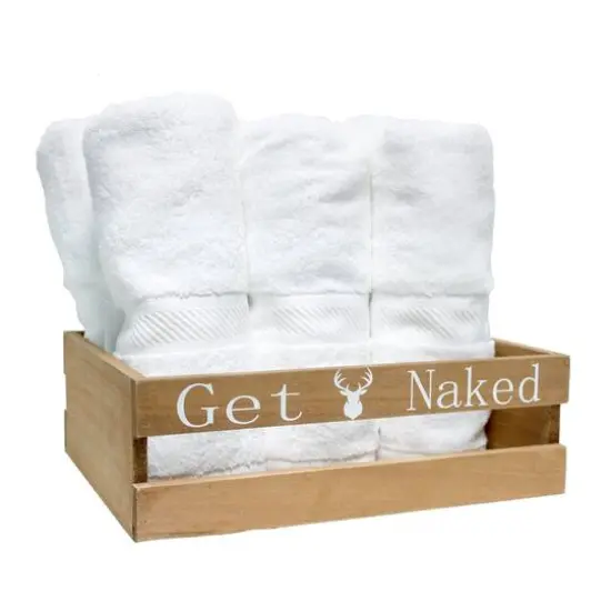 Elegant Designs Small Natural Rustic Towel Holder, Frame & Toilet Paper Holder Set {8}
