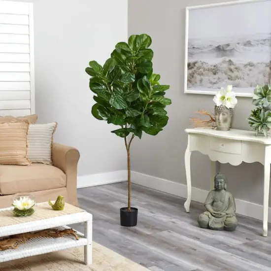 6ft. Potted Fiddle Leaf Fig Tree {5}