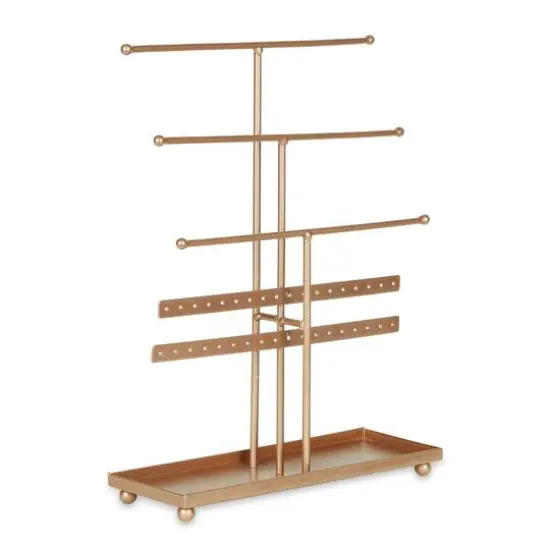 DII&reg; 3 Tier Jewelry Organizer Bright Bronze {1}