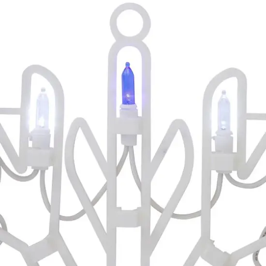 15" LED Pure White & Blue Snowflake Christmas Window Silhouette D&eacute;cor {9}