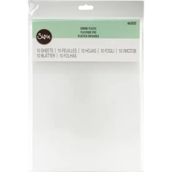 Sizzix&reg; Shrink Plastic Sheets, 10ct. {1}