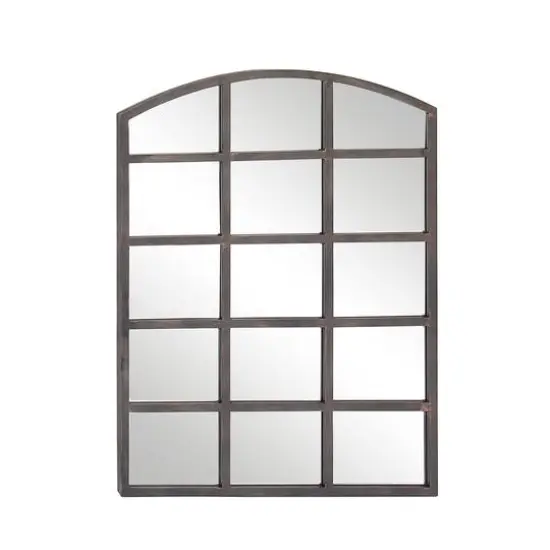 Clear Industrial Metal Wall Mirror, 40" x 30" {4}