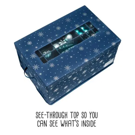 24" x 12" Honey Can Do Deluxe 72 Ornament Storage Box {6}