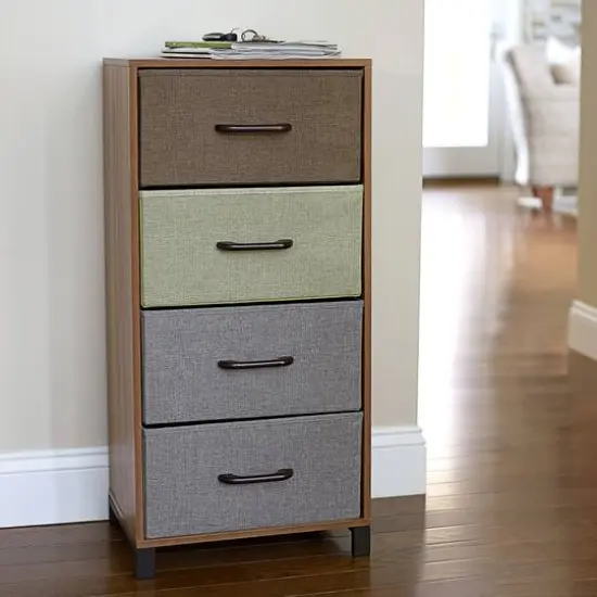 Household Essentials 33" 4-Drawer Dresser Multi {3}