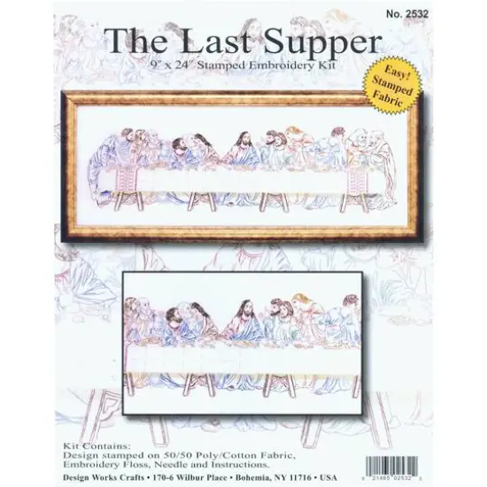 Design Works&trade; The Last Supper Stamped Embroidery Kit {3}
