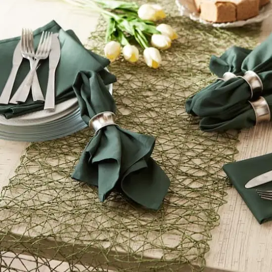 DII&reg; Cloth Buffet Napkins, 12ct. Dark Green {7}
