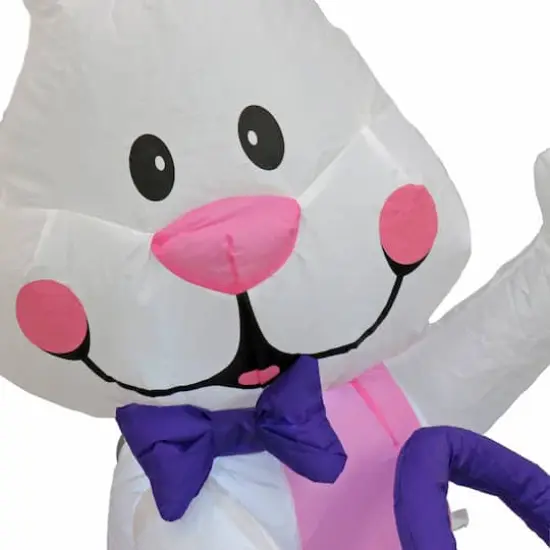 4ft. Inflatable Waving Easter Bunny {4}