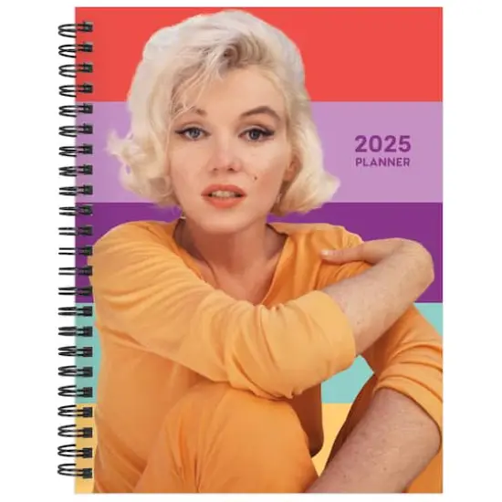 TF Publishing 2025 Medium Marilyn Monroe Weekly Monthly Spiral Planner {1}