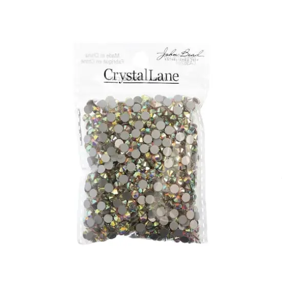 John Bead Crystal Lane SS20 Round Flatback Czech Crystals, 1,440ct. Crystal AB {4}
