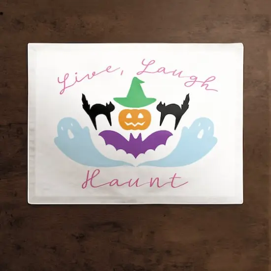 Live Laugh Haunt Poly Twill Placemat {3}