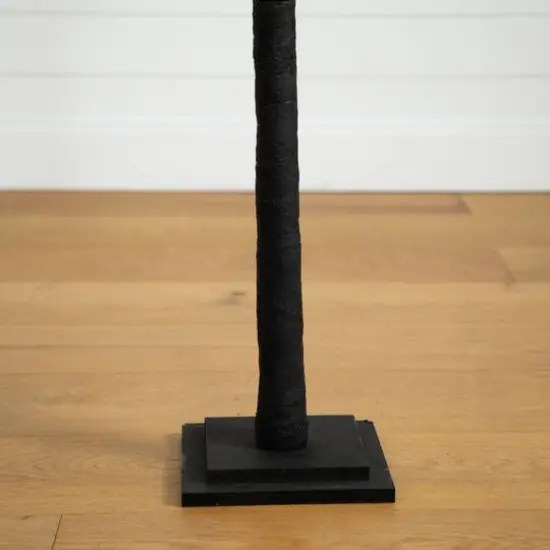 6ft. Orange & Purple LED Pre-Lit Halloween Deluxe Black Twig Artificial Fall Tree {7}