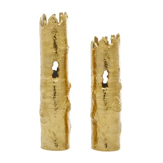 CosmoLiving by Cosmopolitan Gold Aluminum Vase Set {8}