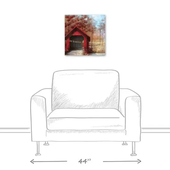 Covered Bridge Canvas Wall Art {6}